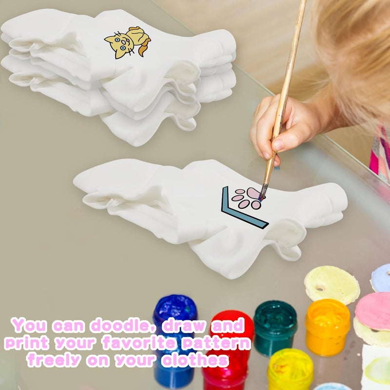 Swakuta 15 Pcs Sublimation Blank Bear Clothes White T Shirt Bulk Stuffed Bear Toy White Shirts Tee Shirt Doll T Shirts Blank Tee Shirt for 15 Inch Stuffed Bears Dolls DIY - Image 5